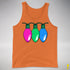 Polysexual Pride Christmas Lights Premium Tank Top - Orange